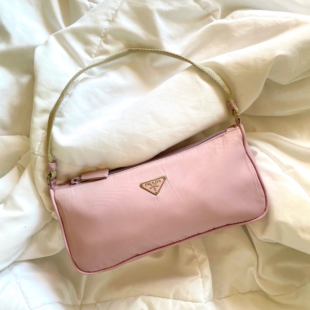 SOLD Rare Prada Nylon Pink Mini Tessuto Bag